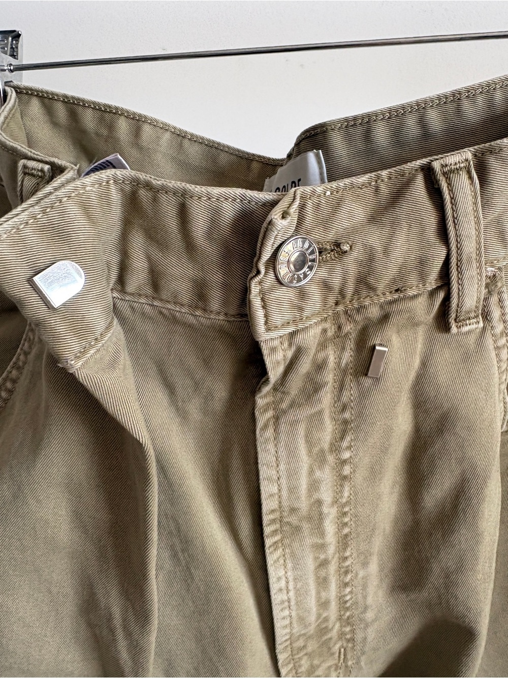 $369 NWOT Agolde “Vana” Fold High-Rise Wide-Leg Pants in Dark Khaki Sz 28 - Picture 10 of 14